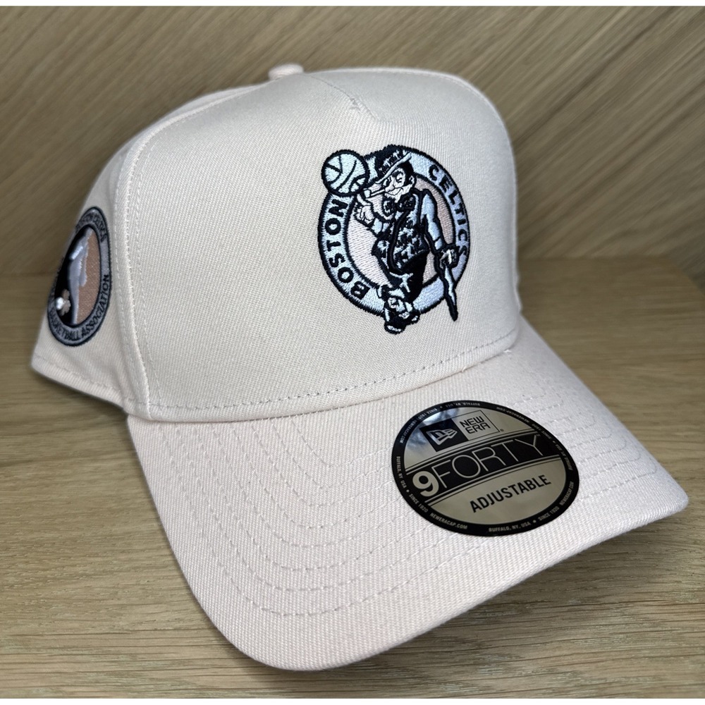 NEW ERA 9FORTY NBA BOSTON CELTICS‎ SNAPBACK ADJUSTABLE MENS HAT BEIGE TAN NEW